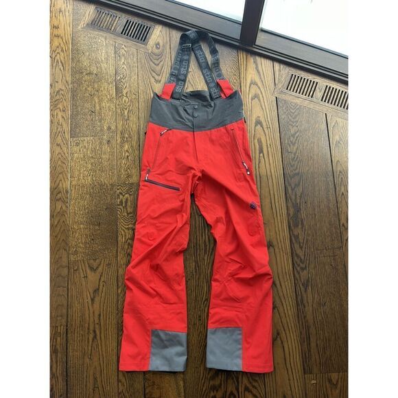 NWT Stio Environ Bib Ski Snowboard Pants Red Men's Small Regular Red Elderberry - Picture 1 of 8